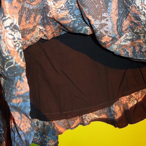 JOE BROWN GOTH QUIRKY GOTH BOHO HIMALAYAN SKIRT 80S STYLE GYPSY PEASANT 16 18 XL - Picture 7 of 9